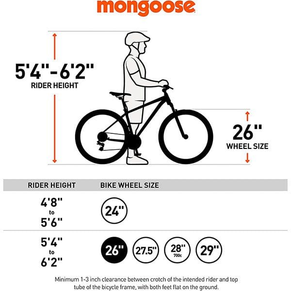 Mongoose Malus Rider Height Chart