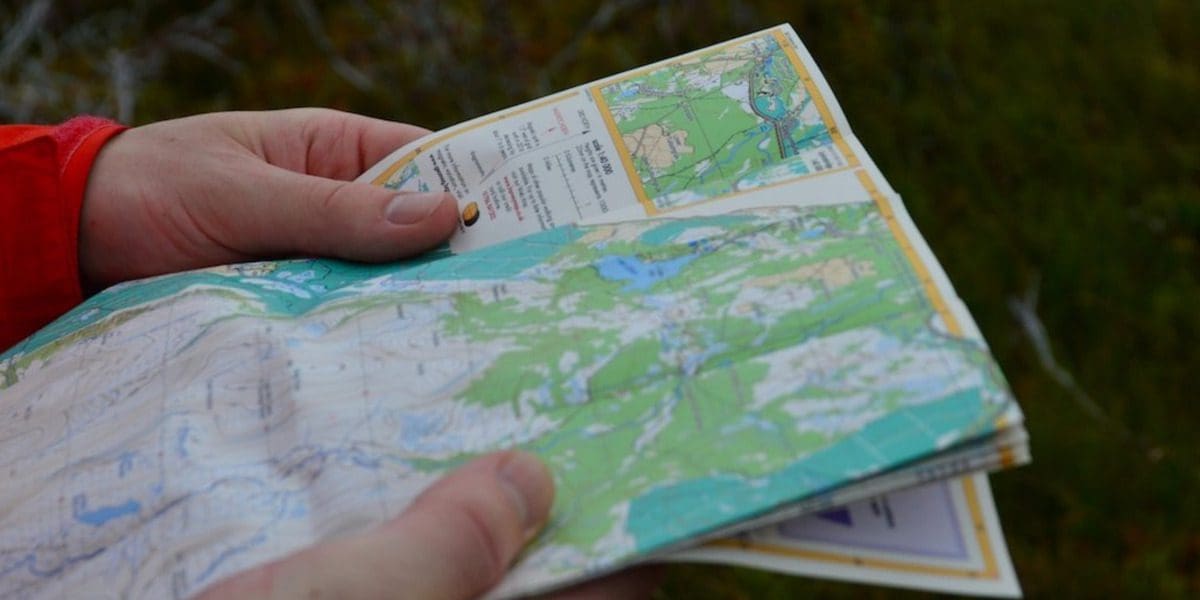 Backpacking Hiking Trekking Map